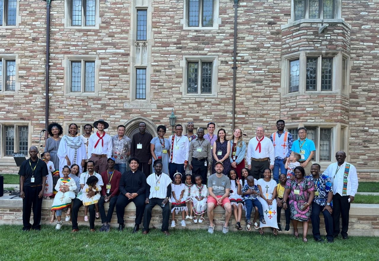 The Christ Memorial Mekane Yesus community gathered together.