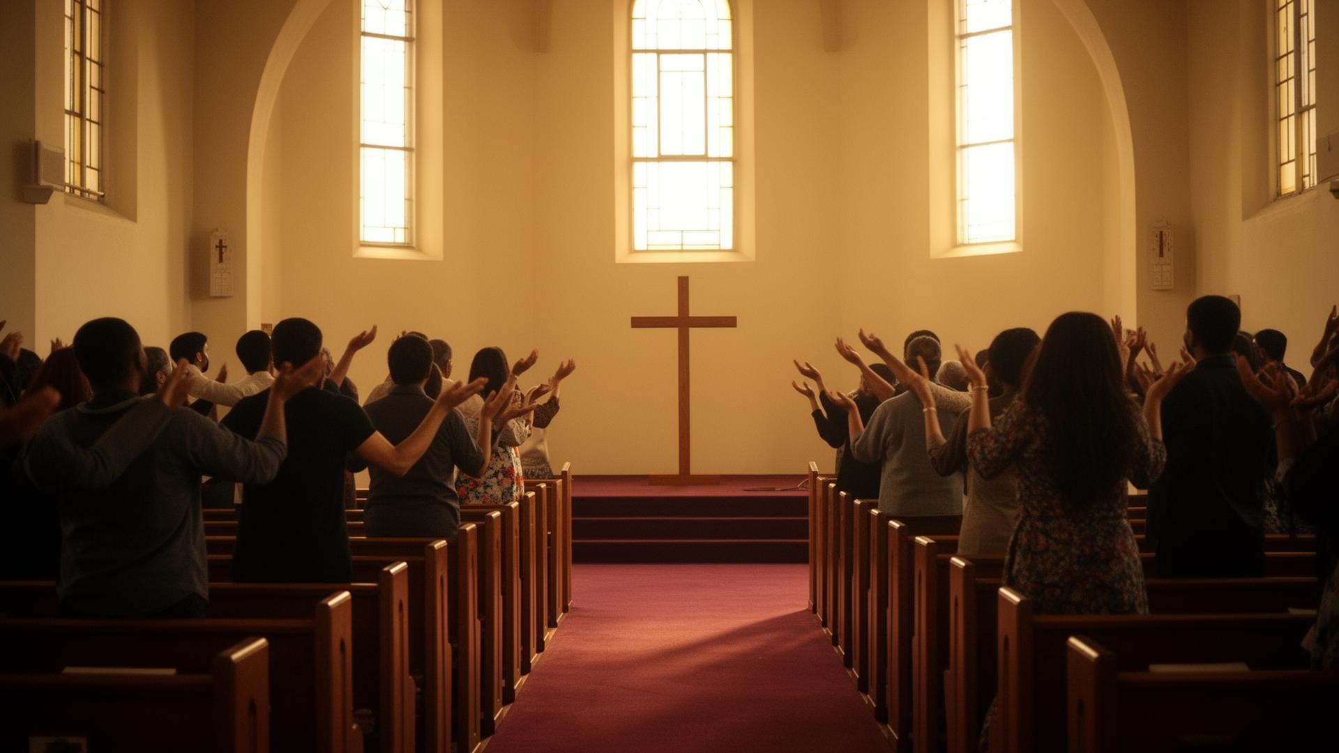Worship at Christ Memorial Mekane Yesus